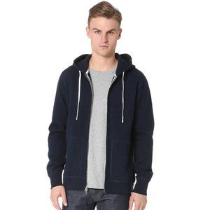 NWT Reigning Champ Midweight Terry Full Zip Hoodie - Navy XXL